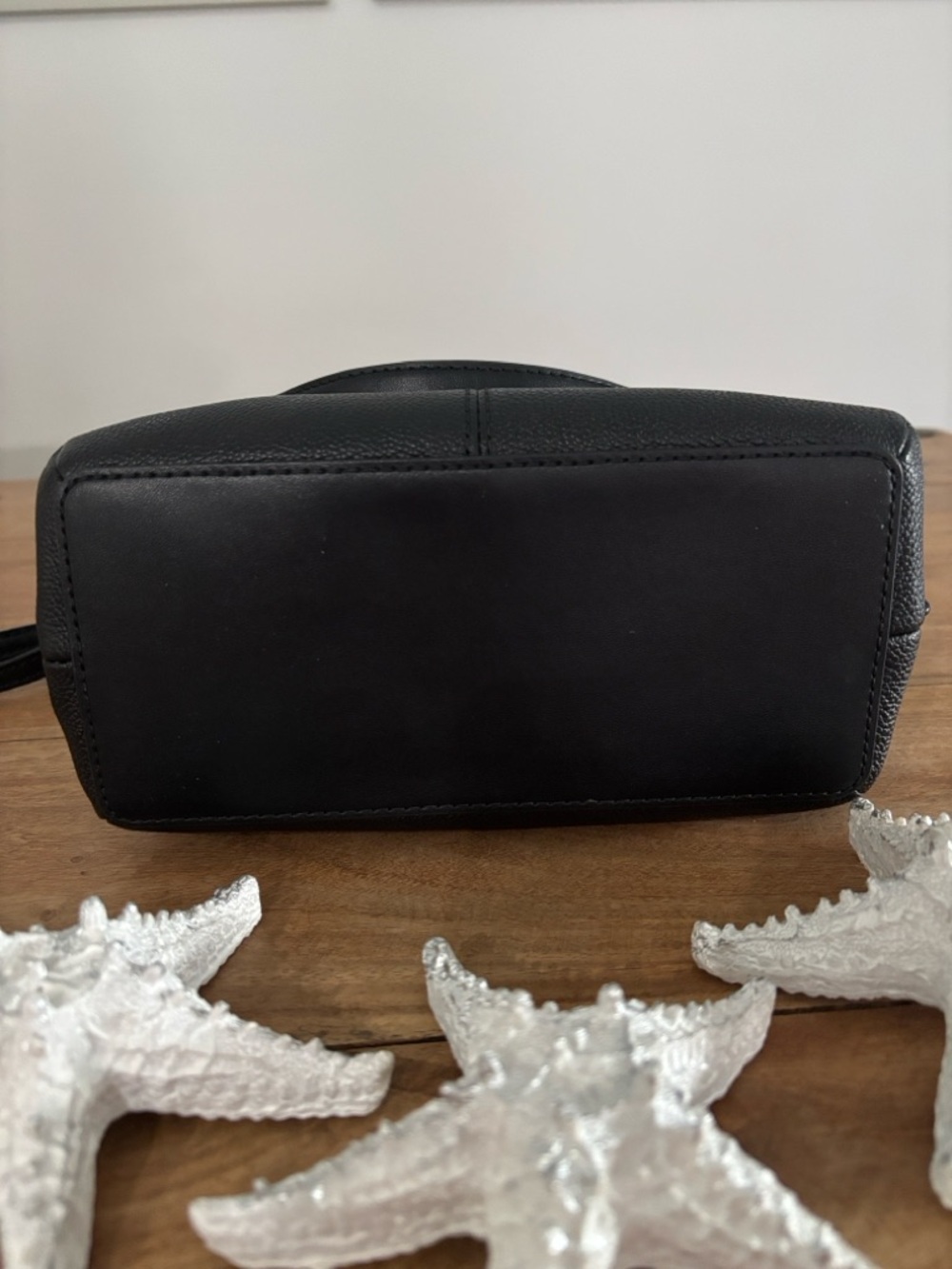 Michael Kors Black Teagen Small Pebbled Leather Messenger Bag - Picture 7 of 14